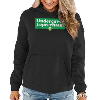 Undercover Leprechaun Funnny St Patricks Day Women Hoodie Graphic Print Hooded Sweatshirt - Thegiftio UK