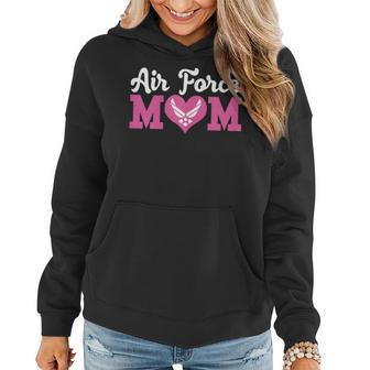 Us Air Force Mom Heart Proud Air Force Family Gift For Womens Women Hoodie | Mazezy