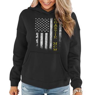 US Coast Guard Uscg Coastie Mom Flag Women Hoodie - Seseable