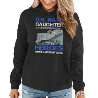 Us Navy Daughter | Us Veteran Day Gift Women Hoodie | Mazezy