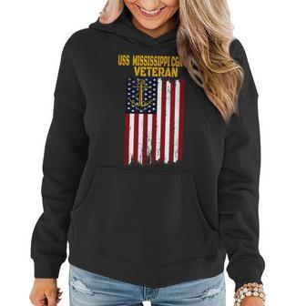Uss Mississippi Cgn-40 Cruiser Veterans Day Fathers Day Women Hoodie - Seseable