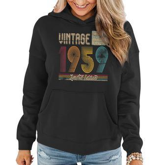 Vintage 1959 Limited Edition Cassette Tape 64Th Birthday Women Hoodie - Seseable