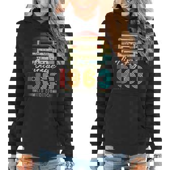 Vintage 1963 Limited Edition 60Th Birthday Music Cassette Women Hoodie | Mazezy