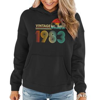 Vintage 1983 Limited Edition 40 Year Old Gifts 40Th Birthday V2 Women Hoodie - Seseable
