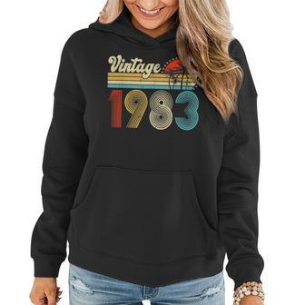 Vintage 1983 Made In 1983 40Th Birthday Gift 40 Year Old Women Hoodie - Seseable