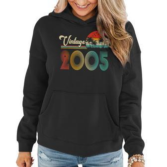 Vintage 2005 Made In 2005 18Th Birthday Gift 18 Year Old V2 Women Hoodie - Thegiftio UK
