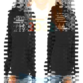 Vintage Made In 2002 21 Year Old Gifts Retro 21St Birthday V2 Women Hoodie - Thegiftio UK