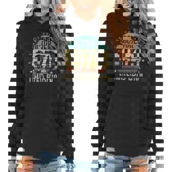 Vintage October 1979 43 Years Old 43Th Birthday Men Women Women Hoodie Graphic Print Hooded Sweatshirt - Thegiftio UK
