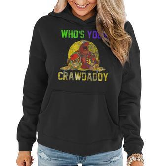 Whos Your Crawdaddy Crawfish Jester Hat Mardi Beads V4 Women Hoodie - Seseable