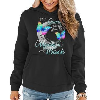 Women This Gammy Love Her Grandkids To The Moon And Back Women Hoodie - Seseable