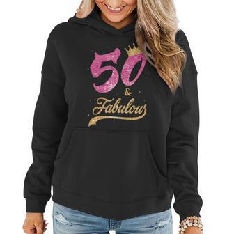 Womens 50 And Fabulous 1969 50Th Birthday Gift For Women Women Hoodie | Mazezy