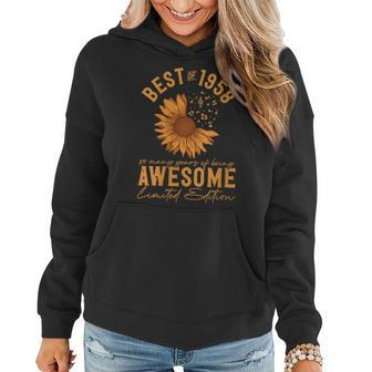 Womens Best Of 1958 So Many Years Of Being Awesome Limited Edition Women Hoodie | Mazezy