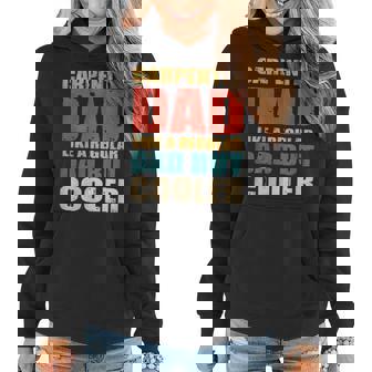 Womens Carpenter Dad Lover Fathers Day 2023 Vintage Women Hoodie - Thegiftio