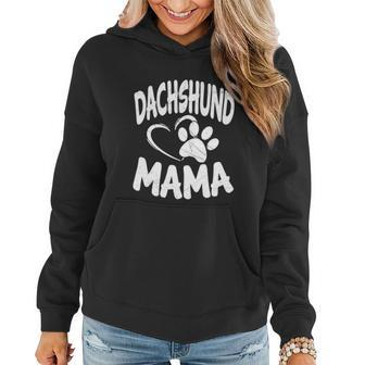Womens Daschund Mama Tshirt Dog Doxie Mom Weiner Owner Gifts Tee Women Hoodie - Monsterry
