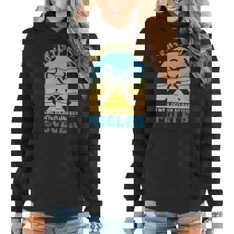 Womens Dentist Dad Like A Regular Dad But Cooler Retro Fathers Day Women Hoodie - Thegiftio