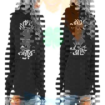 Womens Drinking Buddies Funny St Patricks Day Beer Matching Drunk Women Hoodie | Mazezy