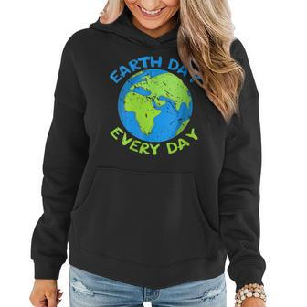 Womens Earth Day Everyday Recycle Save Planet Earth Women Hoodie | Mazezy