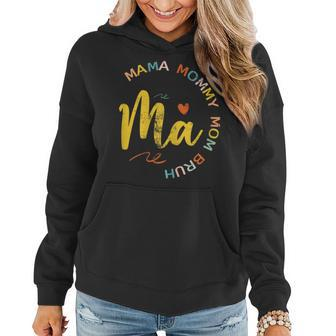 Womens Funny Mothers Day Ma Mama Mommy Mom Bruh Women Hoodie | Mazezy CA