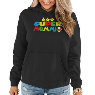 Womens Funny Super Mommio Video Game Lover Mothers Day Women Hoodie - Thegiftio UK