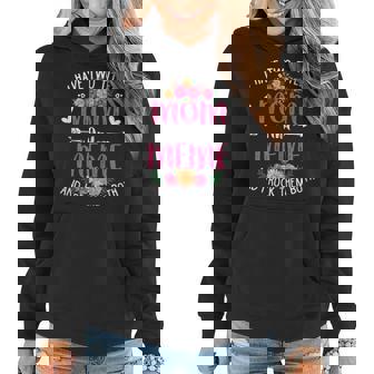 Womens I Have Two Titles Mom And Meme Funny Mothers Day V2 Women Hoodie - Seseable