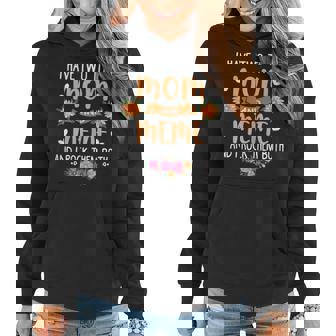 Womens I Have Two Titles Mom And Meme Funny Mothers Day Women Hoodie - Seseable