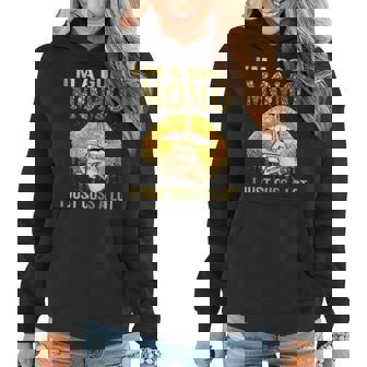 Womens Lips Im A Good Momo I Just Cuss A Lot Mothers Day Women Hoodie | Mazezy