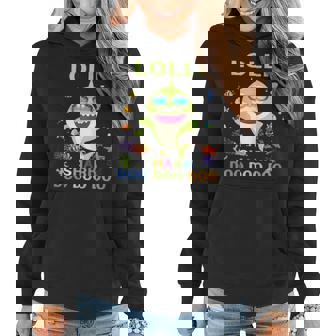 Womens Lolli Shark Doo Doo Doo Fathers Day Gift Women Hoodie - Seseable