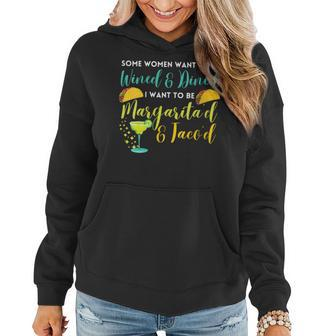 Womens Margaritas And Tacos Funny Sarcastic Tequila For Women Women Hoodie | Mazezy