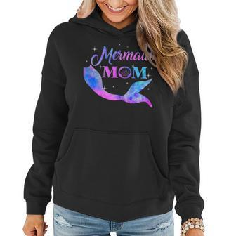 Womens Mermaid Mom Birthday Mermaid First Time Mommy New Mom Shirt Women Hoodie | Mazezy