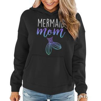 Womens Mermaid Mom Mermaid Birthday Party Shirt V3 Women Hoodie | Mazezy