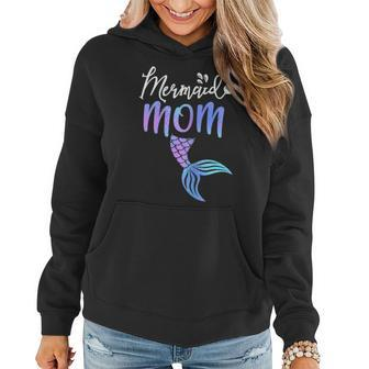 Womens Mermaid Mom Mermaid Birthday Party Shirt Women Hoodie | Mazezy