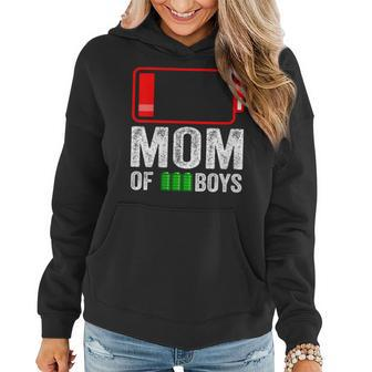 Womens Mom Of 3 Boys Gift From Son Mothers Day Birthday Women Women Hoodie | Mazezy