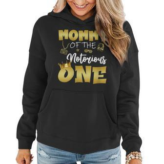 Womens Mommy Of The Notorious One Hip Hop Themed 1St Birthday Boy Women Hoodie | Mazezy