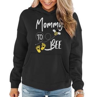 Womens Mommy To Bee Cute Pregnancy Announcement Gift Women Hoodie - Seseable