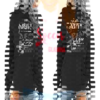 Womens My Favorite Soccer Player Calls Me Glamma Mothers Day Women Hoodie - Thegiftio