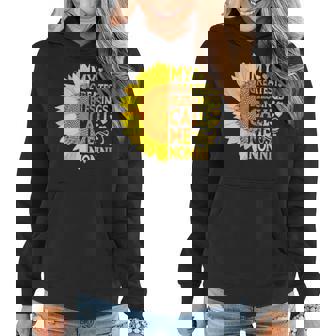 Womens My Greatest Blessings Call Me Nonni Funny Mothers Day Women Hoodie | Mazezy
