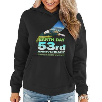 Womens Nature Retro Green Design For Earth Day 2023 Women Hoodie | Mazezy