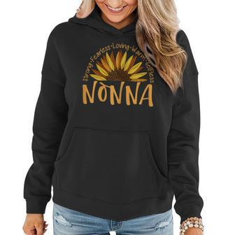 Womens Nonna Sunflower Mothers Day Sunflower For Nonnas Women Hoodie | Mazezy CA