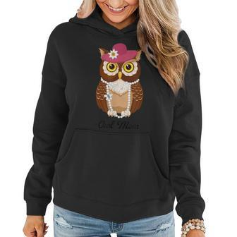 Womens Owl Mom Shirt For Owl Lovers Mothers Day Gift Women Hoodie | Mazezy