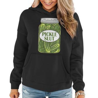 Womens Pickle Slut Who Loves Pickles Apaprel Women Hoodie | Mazezy