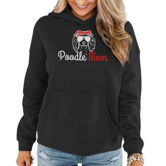 Womens Poodle Mom Vintage Funny Cute Dog Poodle Mama Women Hoodie - Seseable