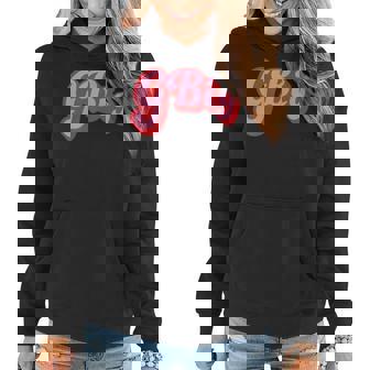 Womens Retro 70S Style Gbig Reveal Sorority Big Little Sister Women Hoodie - Seseable