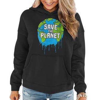 Womens Save The Planet Climate Activists Earth Day Women Hoodie | Mazezy