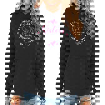 Womens Sisters Will Always Be Connected By Heart Sister Sibling Women Hoodie | Mazezy