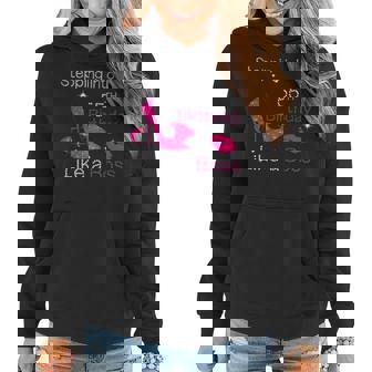 Womens Stepping Into My 55Th Birthday Like A Boss 55 Years Old Women Hoodie - Seseable