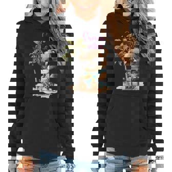 Womens The Cute Bear Summer Vibes Beach Trendy Vacation Women Hoodie | Mazezy