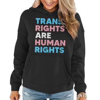 Womens Trans Right Are Human Rights Funny Transgender Lgbtq Pride Women Hoodie | Mazezy