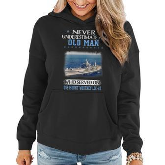 Womens Uss Mount Whitney Lcc-20 Veterans Day Father Day Women Hoodie - Seseable