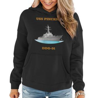 Womens Uss Pinckney Ddg-91 Navy Sailor Veteran Gift Women Hoodie - Seseable