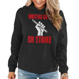 Womens Writers Guild Of America On Strike Women Hoodie | Mazezy